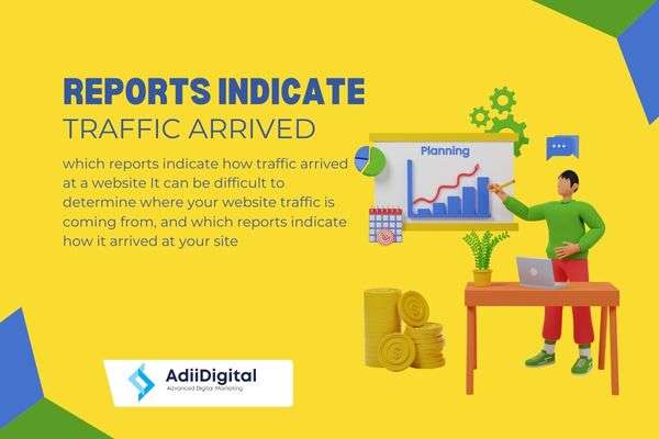 which reports indicate how traffic arrived at a website