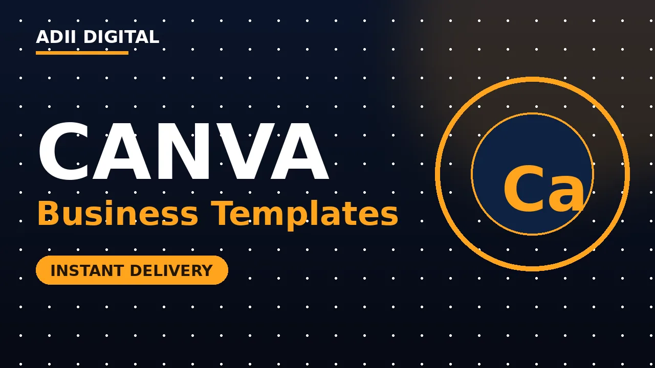 Buy Canva Business Templates in Pakistan - Adii Digital