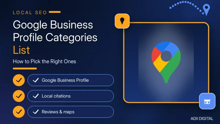 Google Business Profile Categories List (2026): How to Pick the Right Ones