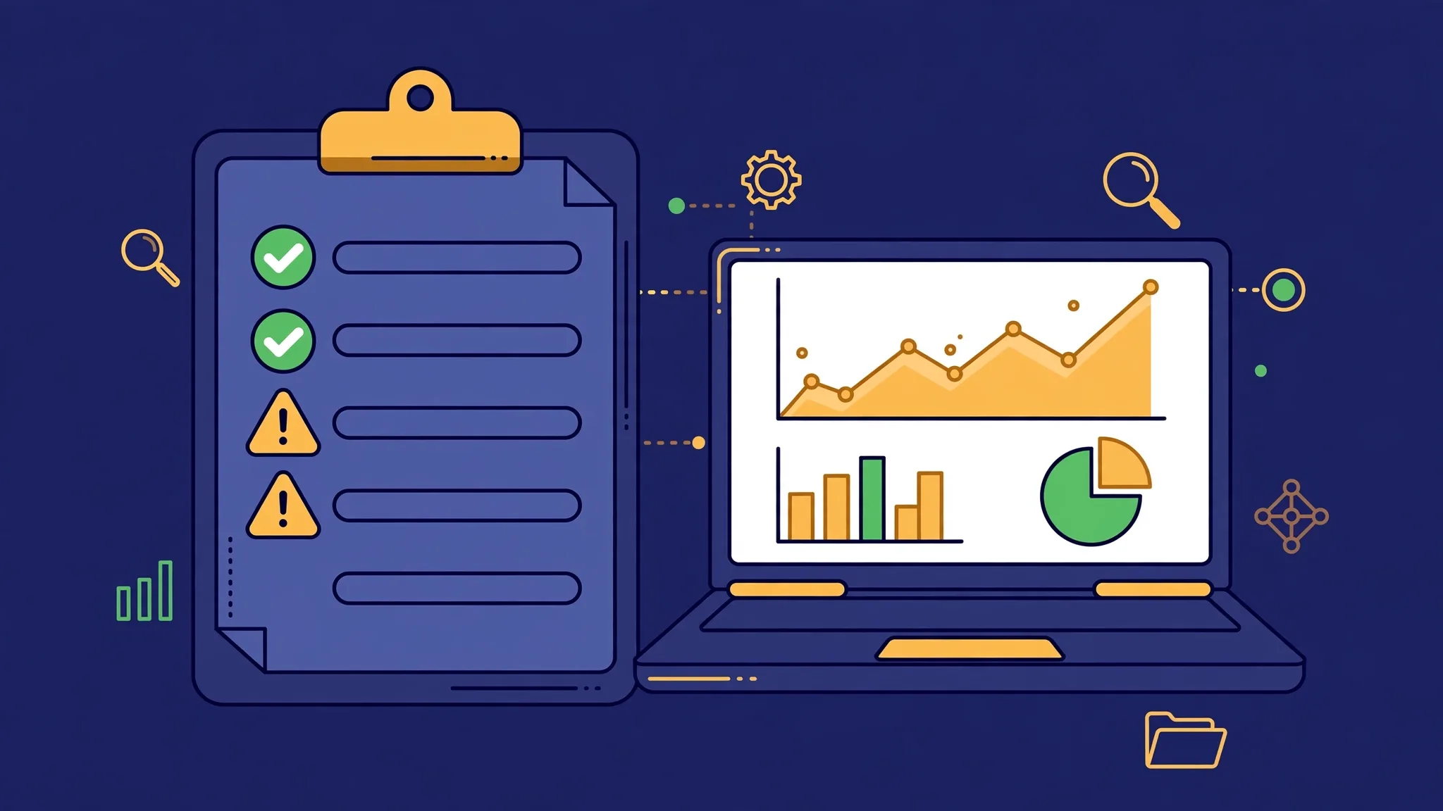 SEO audit checklist report illustration